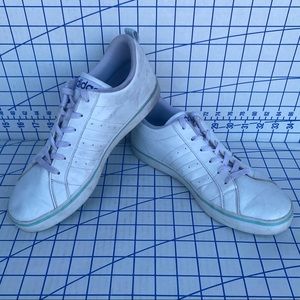 adidas Neo Pace Sneakers 10 White/Blue B74540